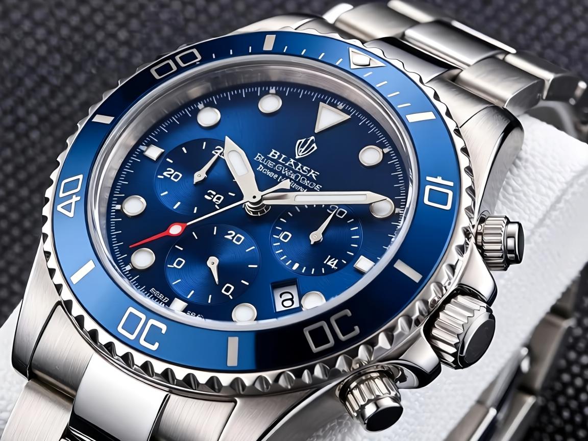 blue dial watch men